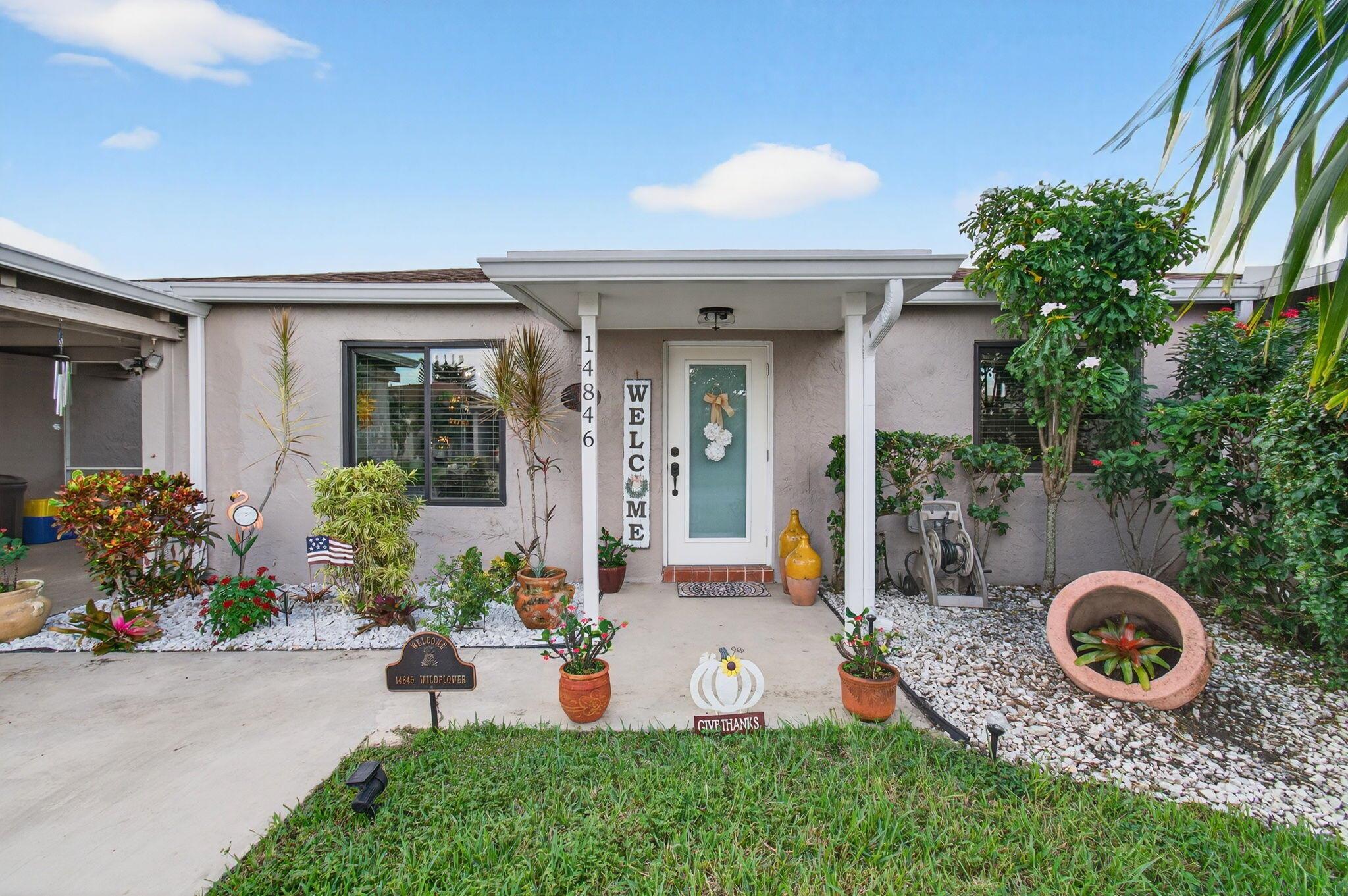 WELCOME TO THIS IMPECCABLY CLEAN l WELL APPOINTED 2BR/2BA VILLA TUCKED IN CAMELOT VILLAGE l  VILLAGES OF ORIOLE l  DELRAY BEACH. FEATURING FULLY FURNISHED & EQUIPPED SEASONAL RENTAL l  NEW ROOF l IMPACT WINDOWS & DOORS THROUGHOUT l RENOVATED KITCHEN & PRIMARY BATH l UPDATED GUEST BATH l CUSTOM JERUSALEM MARBLE FLOORING IN ALL LIVING AREAS l  QUEEN-SIZED ADJUSTABLE BED IN PRIMARY SUITE  l PULLOUT SOFA-BED IN SECONDARY BEDROOM. HOME IS FILLED W/LOADS OF NATURAL LIGHT l CONVENIENT CUSTOM BUILT IN PANTRY/STORAGE l QUAINT PRIVATE SCREENED LANAI l COVERED CARPORT l COMMUNITY OFFERS POOL l SPA l  TENNIS l  CARDS l CLUBS l FITNESS l PRIME LOCATION- JUST MINUTES AWAY FROM DOWNTOWN DELRAY BEACH, DELRAY MARKETPLACE, BEACHES, SHOPPES, DINING, HWYS & SO MUCH MORE!