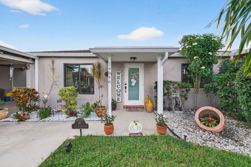 WELCOME TO THIS IMPECCABLY CLEAN l WELL APPOINTED 2BR/2BA VILLA TUCKED IN CAMELOT VILLAGE l  VILLAGES OF ORIOLE l  DELRAY BEACH. FEATURING FULLY FURNISHED & EQUIPPED SEASONAL RENTAL l  NEW ROOF l IMPACT WINDOWS & DOORS THROUGHOUT l RENOVATED KITCHEN & PRIMARY BATH l UPDATED GUEST BATH l CUSTOM JERUSALEM MARBLE FLOORING IN ALL LIVING AREAS l  QUEEN-SIZED ADJUSTABLE BED IN PRIMARY SUITE  l PULLOUT SOFA-BED IN SECONDARY BEDROOM. HOME IS FILLED W/LOADS OF NATURAL LIGHT l CONVENIENT CUSTOM BUILT IN PANTRY/STORAGE l QUAINT PRIVATE SCREENED LANAI l COVERED CARPORT l COMMUNITY OFFERS POOL l SPA l  TENNIS l  CARDS l CLUBS l FITNESS l PRIME LOCATION- JUST MINUTES AWAY FROM DOWNTOWN DELRAY BEACH, DELRAY MARKETPLACE, BEACHES, SHOPPES, DINING, HWYS & SO MUCH MORE!