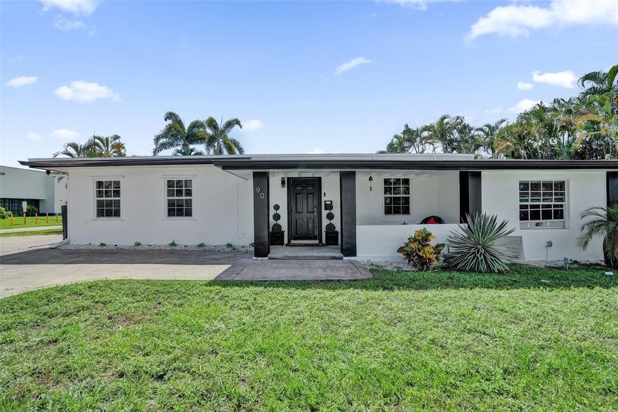 Live the Wilton Manors lifestyle in this bright, airy 2BR + den/3rd BR home on a desirable corner lot just 0.6 miles from Wilton Drive’s vibrant dining, shops & nightlife. Enjoy morning coffee on the spacious covered front porch or relax in the private, fenced backyard with firepit that has been styled so cute—perfect for entertaining. Inside, large windows fill the home with natural light & the open layout is great for socializing. Split bedroom floorplan. Nestled near many parks and everything Wilton has to offer, this charming home blends comfort, style & location! NEW roof as of 6/25. There is a large fenced storage area to the East side of the home. Large circular driveway for easy access on both sides of the lot. Make this home yours or purchase as a rental investment.