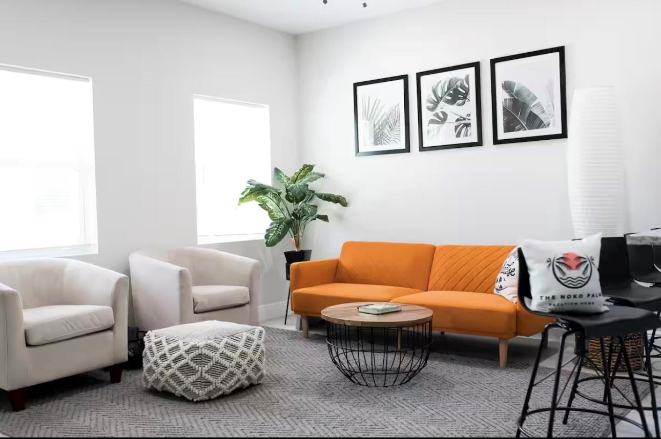 Available Sept/Oct 2025! Brand New 3 Bed/2 bath home! Just minutes from the PBI, downtown & the beach. Home has a front & back covered patio, fenced in backyard and a large driveway. Pictured Furniture included for a higher price.