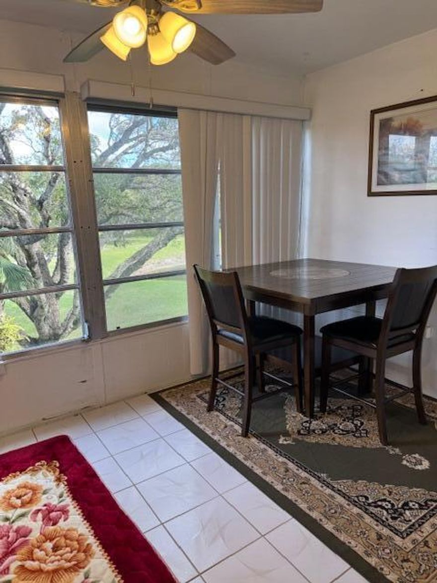 Completlely updated ready to move in with stunning Golf Course and water views,  one and half bath condo unit at Oriole Gulf and Tennis club condo with all amenities,Clubhouse to play around or enjoy your faborite food at the lounge. All Occupants Must Be 55+, $40k income & 725 Credit Score required by association. Attached association information. Please send offer with or w/o furniture.