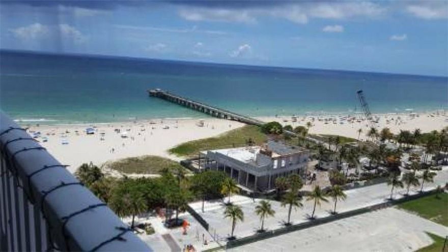 On the Ocean. 1/1 Large condo, 15th floor, south east exposure. Fully tiled.