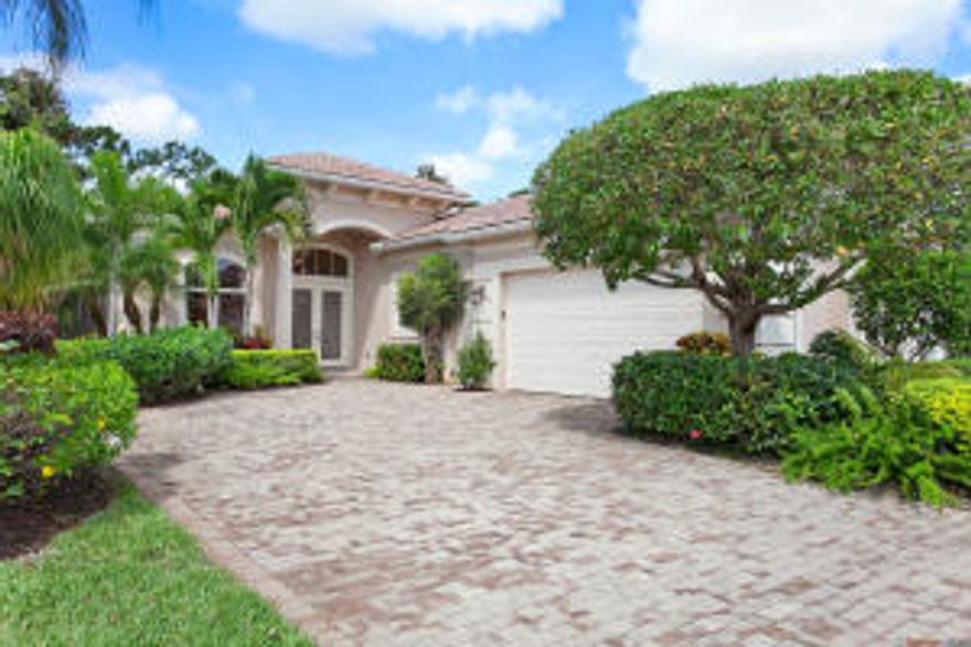 Very private beautifully decorated home in Mirasol with full golf membership privileges to the Mirasol club.  Open kitchen with upgraded cabinets, granite counters and stainless appliances, crown molding, central vacuum, heated pool and spa with aqua link system. Available for 2015/2016 season and off season / annual starting April 2015.