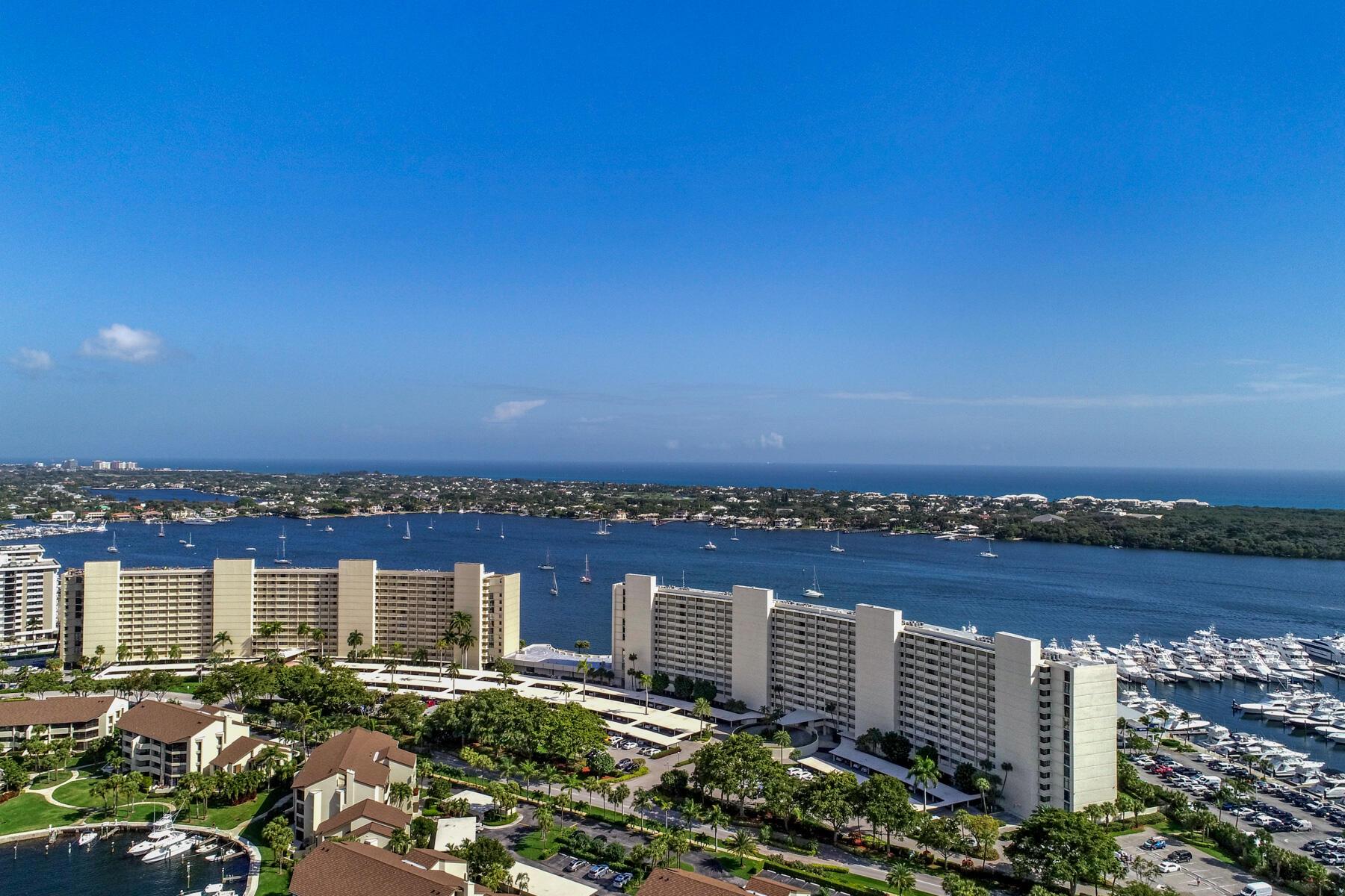 Enjoy fantastic views of Old Port Cove Lagoon and Marina from your 38 ft. balcony with access from every room. Split bedroom floor plan. Beautiful heated pool on the intracoastal. Fitness center with sauna. Social room/ community. Library. Two mile walking path along the water. Restaurant on premises. 24/7 manned gate.