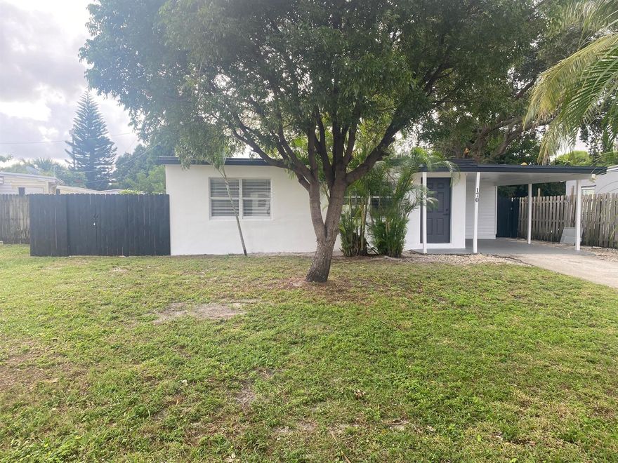 For Rent 2/Bedroom 1/Bathroom House with a car port & storage area with a washer /dryer. Window a/c in House. A fenced area back yard which is enclosed. Small pet is welcomed. Lawn service included. Tenant responsible for electric, water, Internet. Ideal landlord.
