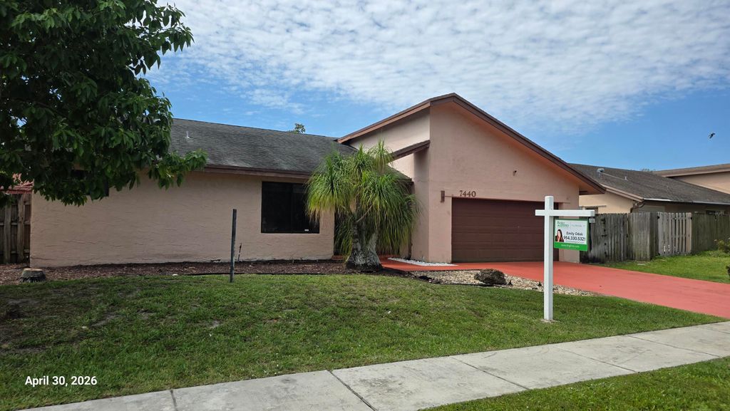Photo of 7440 NW 42nd Court, Lauderhill, FL 33319 (MLS # B26022775)