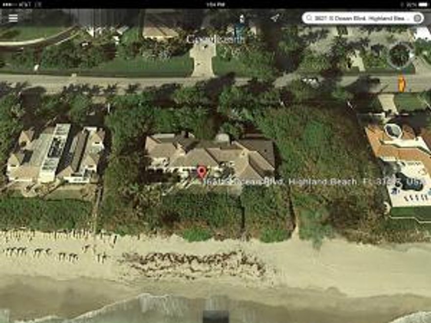 OVER 200 FEET OF DIRECT OCEANFRONT PROPERTY IN HIGHLAND BEACH.You can build a PALATIAL ESTATE. Zoned multifamily for a developer. THIS LOT CAN BE DIVIDED INTO TWO 100 FOOT LOTS IF DESIRED.
