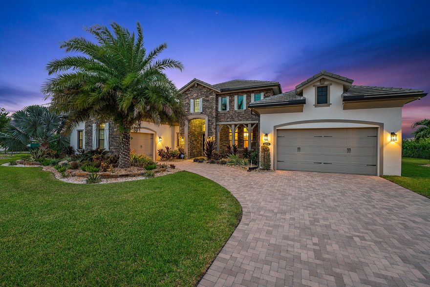 Paradise found in this nearly new construction home in Prado of Jupiter. Enjoy year 'round South Florida sunshine, with all the space you need for family and friends. This single-story home offers 5 bedrooms, 5 full bathrooms, plus a half bathroom and a wonderful open floor plan perfect for entertaining. A fully fenced backyard includes an oversized pool with sun deck and hot tub. Located near great schools, this home is a short drive to Jupiter's beautiful beaches, Palm Beach International Airport, and surrounded by some of the best golf courses in the country.