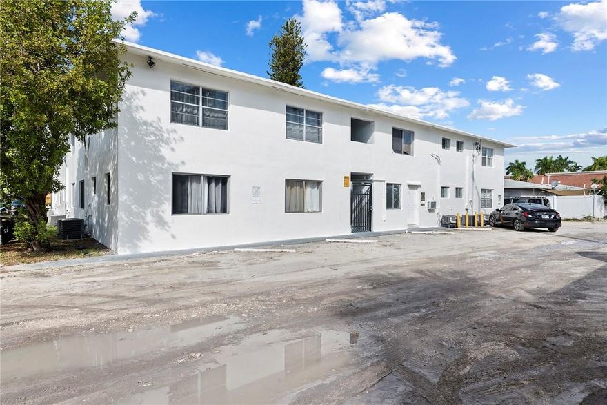 Multi-family property for sale in Fort Lauderdale's Poinciana Park neighborhood. 

The two folio asset offers 26 units across 16,272 SF of building space, situated on a 26,998 SF parcel of land. The unit mix is 4 - Studio apartments, 14 - 1 BR/1 Bath apartments, and 8 - 2 BR/2 Bath apartments. Additionally, the property has a coin operated laundry room on-site, providing additional income. RMM-25 zoning, ample parking and individually metered units complete this offering.