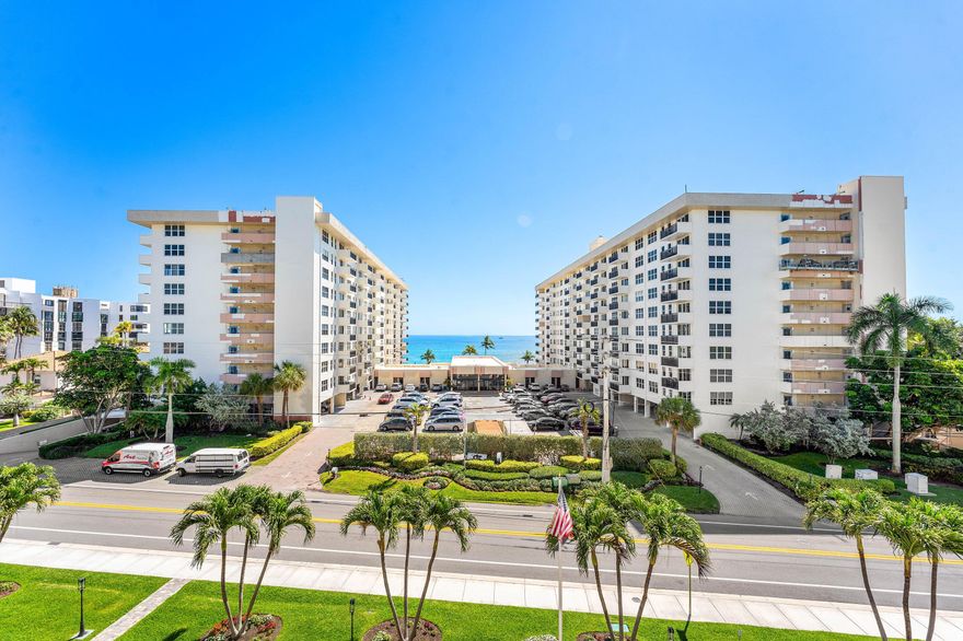 Beautifully remodeled 2BR/2BA in highly desirable Opal Towers West. Enjoy ocean views from your private balcony plus full storm protection with impact windows and accordion shutters. Interior features a brand-new kitchen with black stainless steel appliances, large-format porcelain tile throughout, designer bathrooms, and LED lighting. Opal Towers West offers resort-style amenities including deeded private beach access, guard-secured lobby, heated Intracoastal-front pool, fitness center, billiards, putting green, BBQ area, business center, and clubhouse with kitchen.