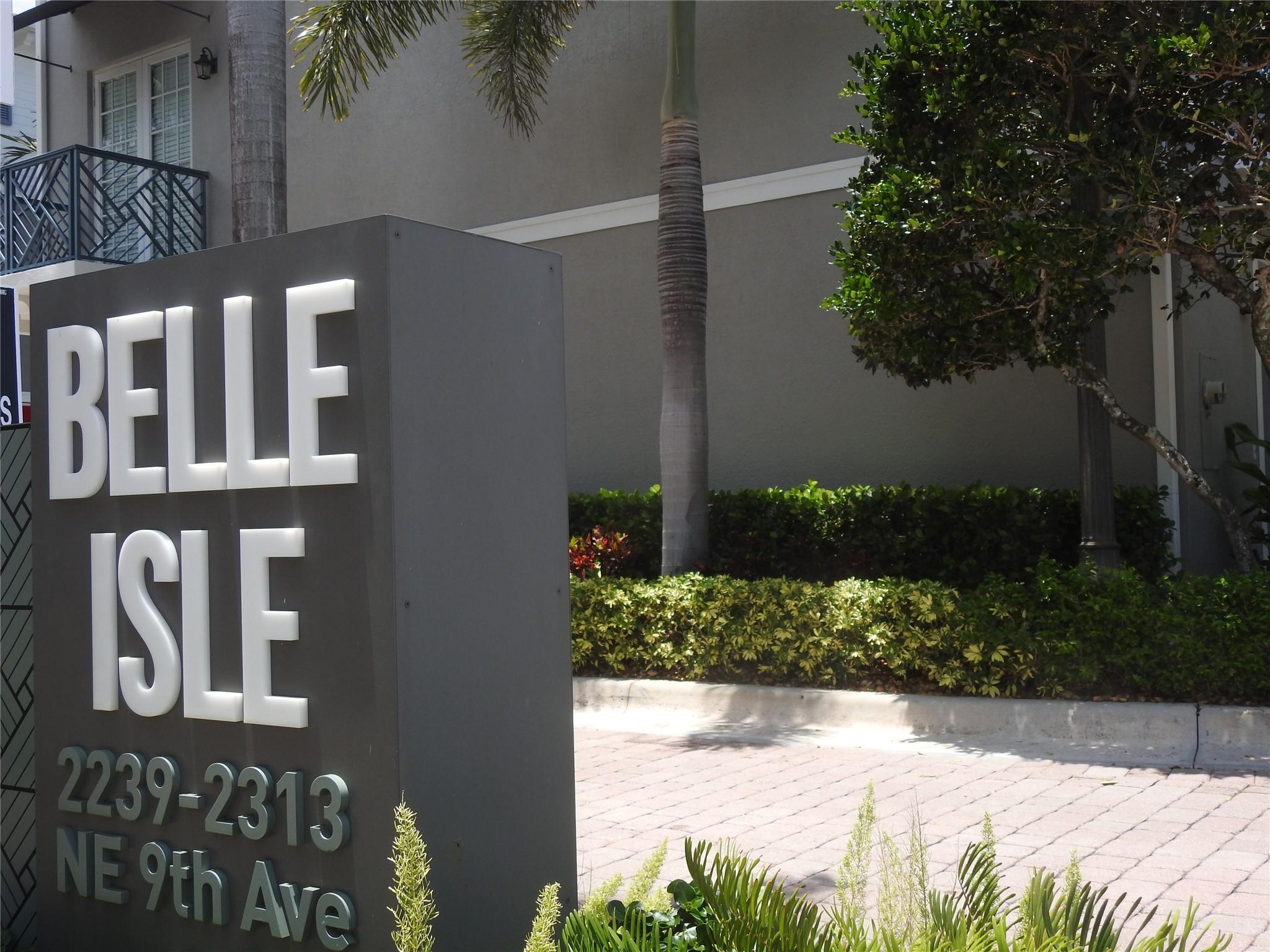 JUST LISTED! RARELY AVAILABLE QUIET FOUNTAIN LOCATION UNIT IN 'PET FRIENDLY' BELLE ISLE COMMUNITY THAT DEFINES LIVING IN THE HEART OF WILTON MANORS. THIS 3 BEDROOM, 3 BATH TOWNHOUSE, 1880 SQ FT OF LIVING BOASTS IMPECCABLE DESIGN. HEATED COMMUNITY POOL. FOUNTAIN, GARDEN VIEWS. LARGE 2 CAR GARAGE, LOTS OF GUEST PARKING. IMPACT FRENCH DOORS WINDOWS LET IN AN ABUNDANCE OF NATURAL LIGHT. LARGE BALCONY. OPEN CONCEPT KITCHEN & LIVING AREA. GE APPLIANCES, NEW PORCELAIN 'HARDWOOD DESIGN' FLOORS ON 1ST AND 3RD FLOOR. 1ST FLOOR SPACE CAN BE OFFICE, DEN OR EXTRA BEDROOM. SPACIOUS BEDROOMS PROVIDE COMFORT, WHILE EACH OF THE 3 BEDROOMS OFFER FULL BATHROOMS. MASTER WALK IN CLOSET. NEW STACKABLE WASHER/DRYER, NEW WATER HEATER, AC 2019. JUST OFF THE 'DRIVE', WALK TO SHOPPING AND RESTAURANTS.
