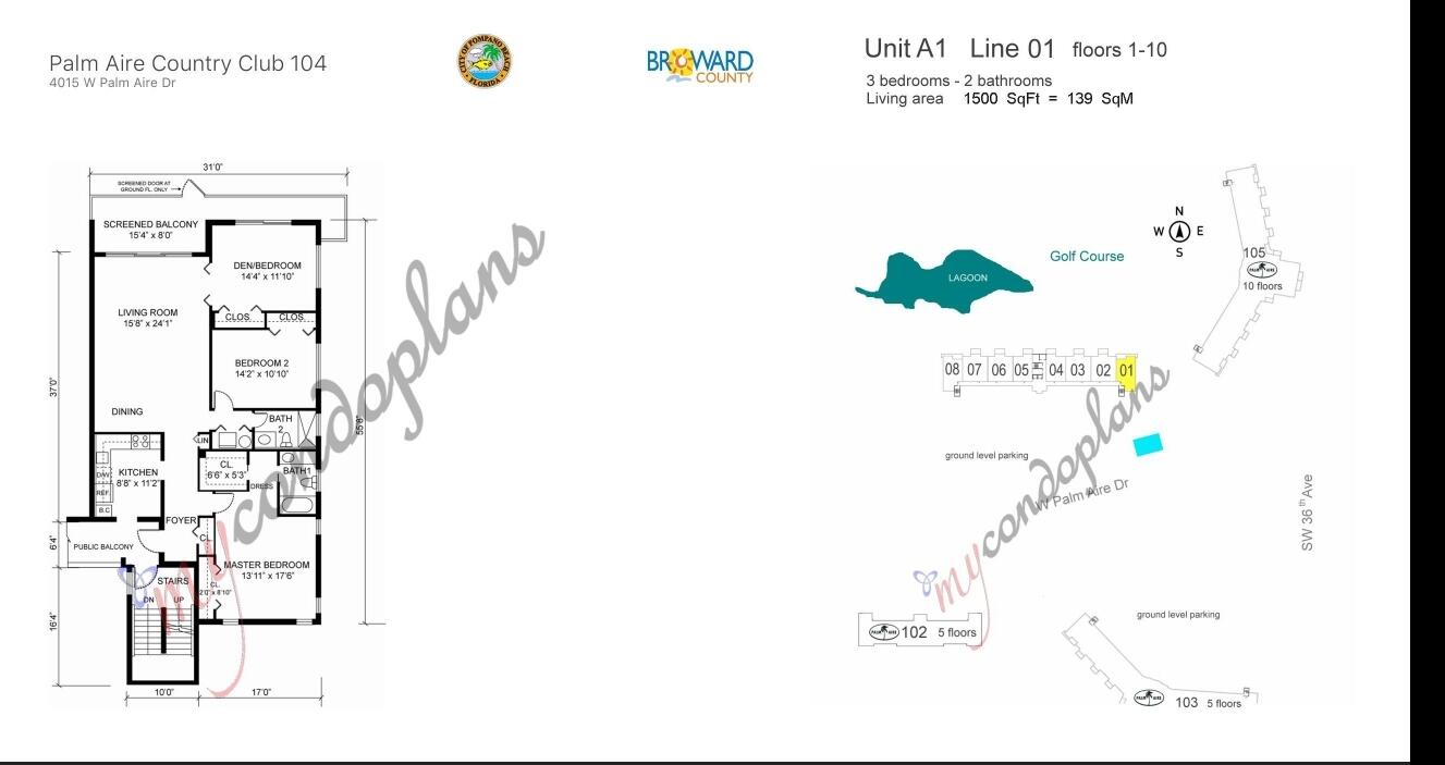 NO 104 PALM-AIRE COUNTRY CLUB - Residential