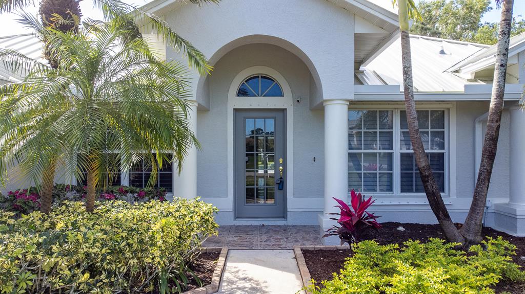 This is a WOW CBS pool home. Located in desirable South Fork Estates this 5 bedrooms & 3 full bathrooms offers a flexible floor plan. Need only 4 bdrms and a mother in law suite. Or a 4 bedroom + an in-home office. Or a full 5 bedroom home. Either way you decide. FULLY remodeled. NEW seamless metal roof. NEW kitchen design, NEW flooring, NEW appliances, NEW light fixtures and ceiling fans. New plantation shutters. NEW interior/exterior paint. NEW landscaping. Gutters Situated on 3/4 of an acre. Private backyard, Screened enclosed oversized pool w/waterfall feature. Lanai. Community has playground, gated RV/boat parking (space permitting), Easy access to I-95. Location ideal for commuters.