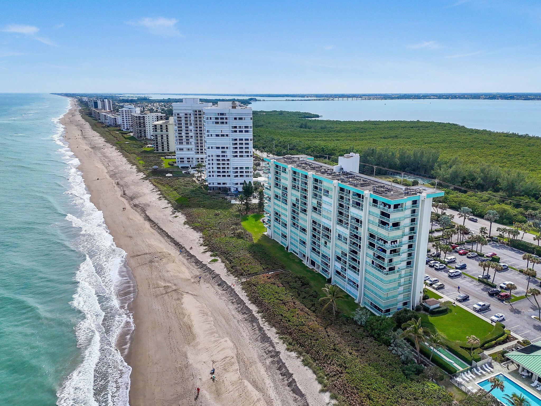 This 2-bedroom, 2-bath condo at Oceana North 1 on Hutchinson Island offers stunning ocean views and comfortable, move-in ready living. Tile floors throughout and impact glass sliders make the space easy to maintain and secure, while the fully furnished interior allows you to enjoy your oceanfront retreat right away. Perfectly positioned to take in the sights and sounds of the Atlantic, this condo is a great deal for anyone looking for a two-bedroom oceanfront home on Hutchinson Island. Residents of Oceana North enjoy a variety of amenities, including two oceanfront pools, full fitness center, social room, billiards, tennis, pickleball, as well as overflow parking for boats or RVs.