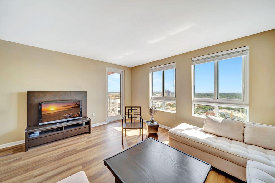 Luxury meets elevated living on the 21st floor of Toscano's  desirable and coveted South Tower's northeast corner! This residence truly checks every box with breathtaking views, refined finishes and effortless city access. Enjoy premium amenities, including a spectacular heated pool and jacuzzi, state-of-the art fitness center, and stylish resident lounge-perfect for relaxing and entertaining. It is perfectly positioned just minutes from metro rail and major highways, premium shopping, top-tier dining, vibrant entertainment and and everything urban living has to offer. Additional amenities include free valet parking, gym, sauna, yoga space, party room, barbecue area and business center.  Move-in ready, this property is an excellent opportunity for both primary homeowners and investors.  A pet-friendly residence that delivers the full Miami experience. Whether you're enjoying a quiet sunset, hosting guests, or taking in the city lights, this home delivers an experience that goes beyond expectations. Move-in ready and impeccably maintained, this residence presents a rare opportunity for the discerning homeowner or savvy investor.