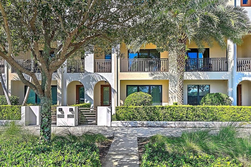 Beautiful FURNISHED OR UNFURNISHED - YOU CHOOSE - UPDATED townhouse located in the heart of Palm Beach Gardens in the sought after community ''Alton'' offers: 3 bedrooms + a den, 3 1/2 bathrooms and a large 2-car garage. *NO CARPETS - On the main level is the den & full bathroom, just up the staircase on the 2nd level you find the gorgeous white kitchen fully equipped with stainless steel appliances, wood cabinetry & pantry. Main bedroom is on the 3rd floor with walk-in closets including custom built in cabinetry & walk in ensuite bath exuding a spacious frameless shower. Tile in living main area & wood finish floors in bedrooms