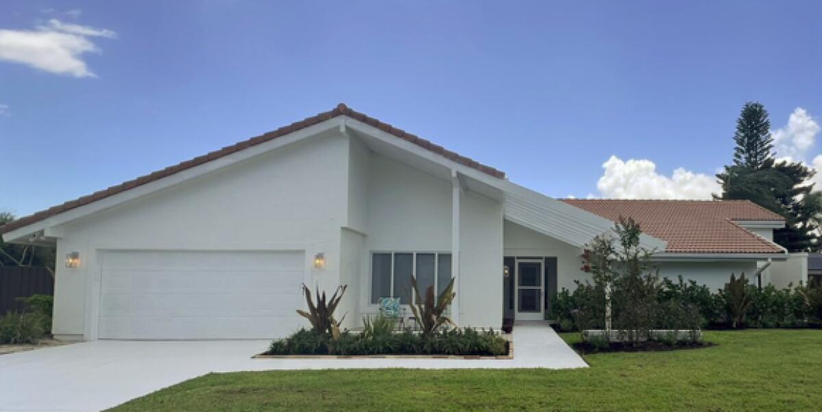 No HOA | Golf Course Pool Home | Upgraded Interior | Two Primary SuitesStep into tropical tranquility in this beautifully upgraded 3-bedroom, 3-bath pool home with over 2,500 sq ft of living space, ideally situated on the 6th hole of The Saints Golf Course in sought-after Sandpiper Bay -- with no HOA restrictions and complete privacy.Thoughtfully designed for modern living, this home features:Two primary bedroom suites, perfect for multi-generational families or guestsA fully fenced 0.34-acre lot with lush landscaping, oversized backyard, and direct golf course frontageImpact windows and doors, offering peace of mind, storm protection, and insurance creditsA chef-style kitchen with custom cabinetry, quartz countertops, designer fixtures, premium appliances,
