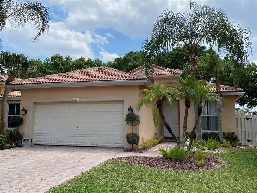 Look no further.  This 3 bedroom 2 bath CBS home with tile roof is now for sale.  Tile and Laminate flooring throughout.  This house has it all.  Split bedrooms, dining area, living room, kitchen, family room, tons of natural light and plenty of space to live, work and play.  Highly sought after community of CocoPlum has wide streets, sidewalks, street lights and a 24/7 manned security gate.  Amenities include swimming pool and kids playground.