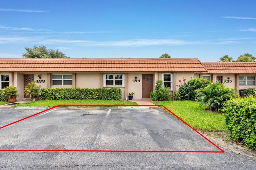 Discover the perfect blend of comfort and convenience in this delightful 2-bedroom, 2-bathroom villa, ideally situated in a sought-after 55+ community in beautiful West Palm Beach. This inviting residence offers a spacious floor plan designed for effortless living and a relaxed lifestyle.  Enjoy a prime location with easy access to shopping, dining, entertainment, and stunning beaches. The community features fantastic amenities including a pool, billiards, tennis, clubhouse, community room, and shuffleboard. The maintenance fee includes roof replacement and exterior maintenance for added peace of mind. A/C is from 2023, Range and Microwave are brand new from 2026.  Please note: Washer and dryer do not convey.