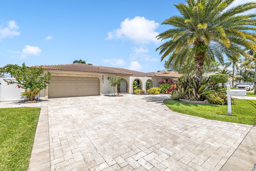 Waterfront rental in Lighthouse Point with direct ocean access and no fixed bridges—an exceptional offering for boating enthusiasts. This luxury residence features 80' of dockage and a 20,000 lb boat lift. The 3BR/2.5BA home offers 2,300 sq ft of light-filled living space with an effortless flow for both everyday living and entertaining. The kitchen is thoughtfully designed with custom cabinetry, complemented by spacious bedrooms and refined baths. Outdoors, a private tropical setting awaits with a saltwater pool and expansive patio. Ideally located just minutes to the inlet, beaches, dining, and shopping—this is elevated South Florida waterfront living.