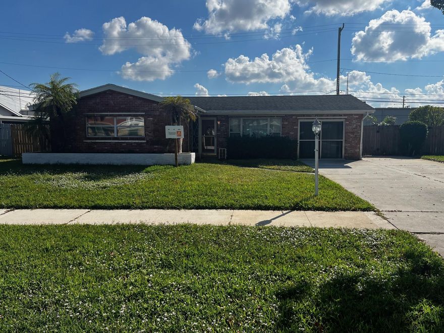 Incredible opportunity for investment or to build your dream home in North Palm Beach! Seller has plans to extend back of house, raise ceiling and build master suite, turning the home into a true 3/3/1. Cash only. Priced to sell quickly. Investor or handyman special!