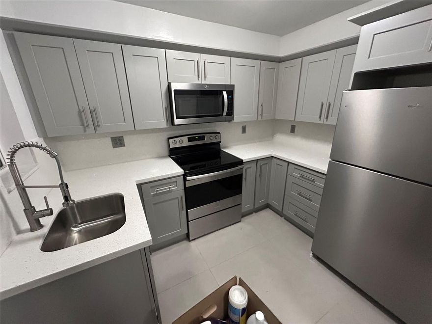 Completely renovated 2/1, centrally located in Miami, close to mall, Miami Int'l Airport and schools. NEW roof, kitchen, floors, A/C and impact windows and doors - 3 yrs old.  Large backyard perfect home for a small family. MOVE-IN READY! Small pets ok with pet fee. Lawn maintenance not included, arrangements can be made.