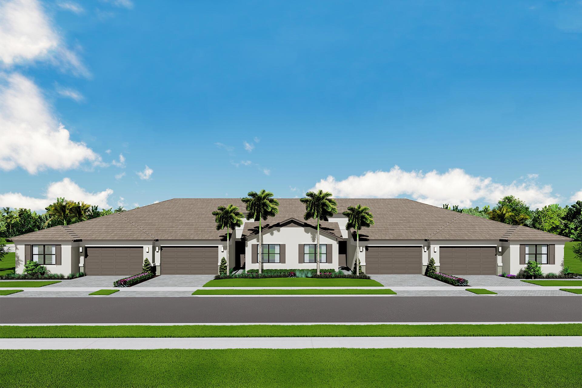 Valencia Parc at Riverland is where you'll find Port St. Lucie's best 55+ lifestyle with a million ways to have fun including a beautiful 38,000-square foot Clubhouse with resort-style amenities. This Sabal floorplan includes private views and an open floor plan with matte tile flooring throughout the entire home. The home features high end finishes including impact glass windows, GE gas appliances, tile roof, and recessed LED lighting. The kitchen includes quartz countertop with marble tile backsplash, painted maple cabinets, and GE stainless-steel appliances with a chimney hood. All bathrooms include high end quartz countertops and painted maple vanity cabinets.