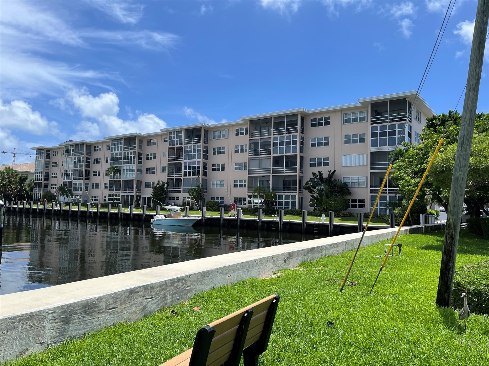 Stunning 2 bedroom and 1.5 bath Unit with breathtaking views of the Canal. This apartment is tastefully decorated and fully furnished. Just bring your toothbrush. Leisure Gardens is a well maintained complex on the West Side of South Ocean Boulevard (A1A) in Lauderdale by the Sea midway between Commercial Blvd in Fort Lauderdale and Atlantic Boulevard in Pompano Beach. Leisure Gardens hosts a huge community pool, putting green, shuffleboard court, BBQ Area, deeded beach access, multiple elevators, laundry facilities on each floor, and a Clubhouse. The unit is flawlessly decorated and totally remodeled.