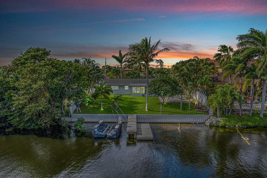 Don't miss the opportunity to own this charming 2bed/2bath single family home located in east Boynton Beach! Recently renovated and freshly painted in 2019, the  home comes equipped with the ability to control electronics, cameras and lighting via app. Impact windows, sliders and front door will give any buyer a peace of mind during storm season. The updated kitchen features SS appliances, granite countertops and decorative backsplash. Spend your days soaking up ample natural light in the Florida room or working on a weekend project in the 1 car garage featuring a personal work station. 75 ft of water-frontage is equipped with a seawall and private dock providing quick and easy access to Lake Osborne, Eden and Ida. This waterfront gem is a must see, don't let this opportunity ''slip'' away