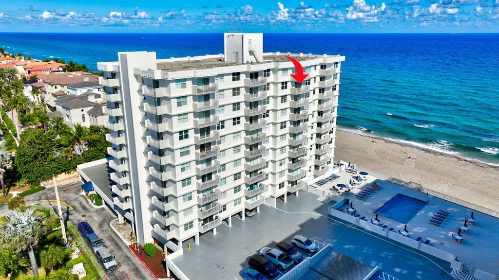 Photo of 4505 S Ocean Boulevard #905, Highland Beach, FL 33487 (MLS # R11142943)