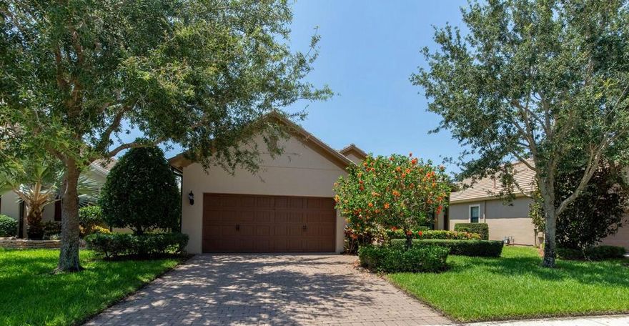 This lovely 3 bedroom, 2 bath and 1 Den single family home has never been on the market for sale!  Boasting almost 2,500 square feet of living space, a 2-car garage, and a great backyard with waterfront views. Situated on a spacious, immaculately landscaped lot in the gated community of Castellina. This gorgeous home has a modern open floor plan with a large kitchen island with plenty of bar seating, plantation shutters, large master with dual sinks , a walk-in shower, and a fantastic covered patio overlooking the lake. The private community of Castellina includes a resort-style clubhouse, pool and spa plus tennis courts.