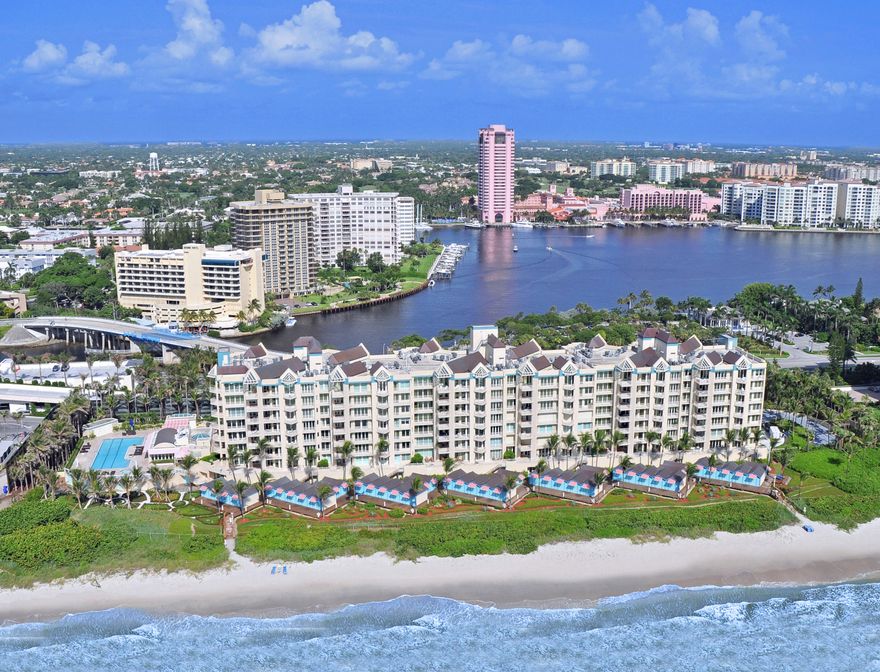 MAGNIFICENT DIRECT OCEAN FRONT RESIDENCE WITH SWEEPING SPACIOUS ROOMS THAT FLOW OUT TO LARGE OCEAN FRONT TERRACE. GRAND ENTERTAINMENT SPACES AND WELL DETAILED PRIVATE SPACES DESIGNER FURNISHED WITH BEAUTIFUL UPDATES. OCEANFRONT KITCHEN THAT HAS BEEN ARTFULLY DESIGNED WITH GLASS TILE BACKSPLASH, UPDATED APPLIANCES AND ABUNDANT STORAGE WITH OCEAN VIEW BREAKFAST ROOM. OCEAN FRONT MASTER SUITE WITH SPACIOUS BATH AND DRESSING CLOSET. FINISHED IN NEUTRAL BEACH TONES WITH AN ELEVATOR THAT ENTERS DIRECTLY INTO YOUR RESIDENCE FILLED WITH OCEANFRONT SPLENDOR AND SERENITY. EACH BEDROOM HAS AN ENSUITE BATH AND LARGE CLOSETS. NEARLY 5,000 SQUARE FEET PLUS OCEAN SIDE CABANA. PRESIDENTIAL PLACE IS ON THE GATED SECURE GROUNDS OF THE BOCA BEACH CLUB WITH AN OUTSTANDING STAFF, SERVICES AND FEATURES.