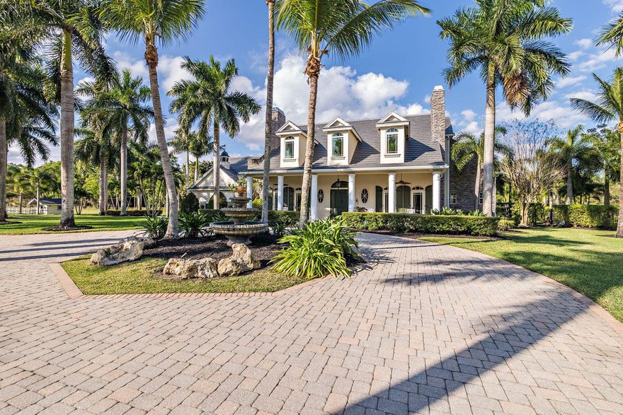 All Sizes Approximate, Dressage Envy Should Be The Name Of This Perfectly Set Up Luxury Equestrian Farm! 10 Acres Of Every Equestrian Amenity That A Professional Or A Serious Armature Rider Could Dream Of!210 X 110 Dressage Arena With 80' Of Mirrors, Compacted PPG Footing, Covered  Ring Side viewing Pavilion  Six Horse Exercise/Walker, Numerous Lush Green Pastures. Elegant Barn Has Four Generous  !4 X 12 Stalls, Rubber Paver Aisle-Way, A/C Tack Room/Office, Feed Room, Two Grooming Stalls Fly System, And A Welcoming Gathering Porch! Fenced And Crossed Fenced With White PVC.  Water To Every Paddock. Two Tiki Huts In Pasture For Shade! Barn Has Its Own 5K Generator And Well. Separate Guest/Grooms Offers 2 Bedrooms And 1 Bath, Full Kitchen, Living Area, 1 Car Garage, Washer/Dryer And Porch