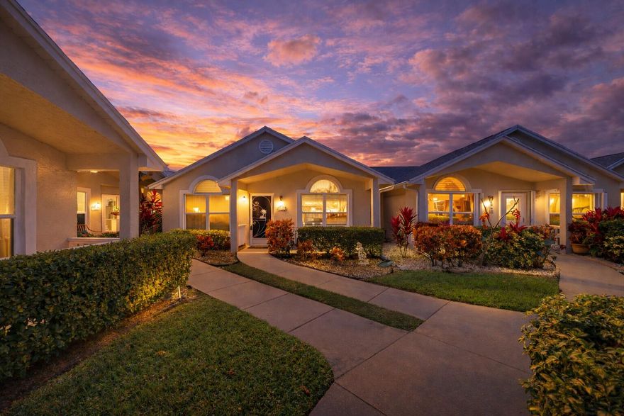 Lakefront courtyard villa in Kings Isle, Isle of Lombardy. Enjoy a screened lanai with peaceful water views, a bright open living area, and an updated kitchen with stainless appliances plus pantry and breakfast nook. Large laundry/utility room offers extra storage. Kings Isle is a gated, active adult community with a clubhouse and resort-style amenities, and the HOA includes services such as lawn care plus cable and internet. 
Short Sale. Sale is subject to lender approval and final terms. Buyer to verify all measurements, HOA info, restrictions, and fees.