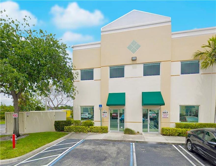 For sale wonderful 3,435 SQFT, Two floor, Corner unit office/warehouse. 100% Under AC Reception + waiting area. 1 executive & 4 private offices. 1 space plans & 1 space files areas. 2nd floor New York Style Studio. 3 Bathrooms Kitchen / Lounge & Ample parking. There are two different tenants who may renew.