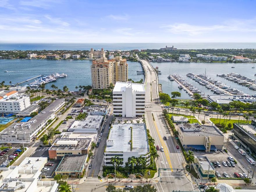 Several office suites are available for lease at 625 North Flagler Street. 625NF is situated at the base of the north bridge in West Palm Beach, providing central access to restaurants & offices in Palm Beach, downtown West Palm Beach, City Place, the new NORA district, and I-95. This 11-story tower offers breathtaking panoramic views of the intracoastal and Palm Beach.