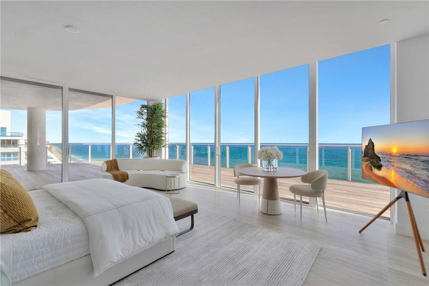 BRAND NEW FOUR SEASONS PENTHOUSE RESIDENCE, ONLY REMAINING PENTHOUSE!!! Twenty first floor, private penthouse residence with 4 bedroom plus media room, 6 full, 1 half bath and an entire northern exposure with direct ocean and intracoastal views. Semi private elevator access. Dramatic floor to ceiling glass and gracious open terraces afford you ample natural light throughout the home. Gourmet kitchen with custom lacquered cabinetry, Sub Zero Wolf appliances. elegant owners retreat split configuration optimizes privacy between you and your guests. Abundant closet space throughout this luxury residence. Baths are adorned with signature marble, custom oak cabinetry, and brushed nickel Waterworks fittings. Abundant closet space throughout this luxury residence. Baths are adorned with signature marble, custom oak cabinetry, and brushed nickel Waterworks fittings. The expansive oversized terrace extends the entire width of this luxury residence with access from main living area and each suite Seamless/capless glass rails maximize your unobstructed views of the ocean. Assigned parking, either self park or valet as an exclusive VIP amenity offered to all owners. Owners at the Four Seasons Residence Fort Lauderdale will become preferred guests of the Fort portfolio of Four Seasons properties.