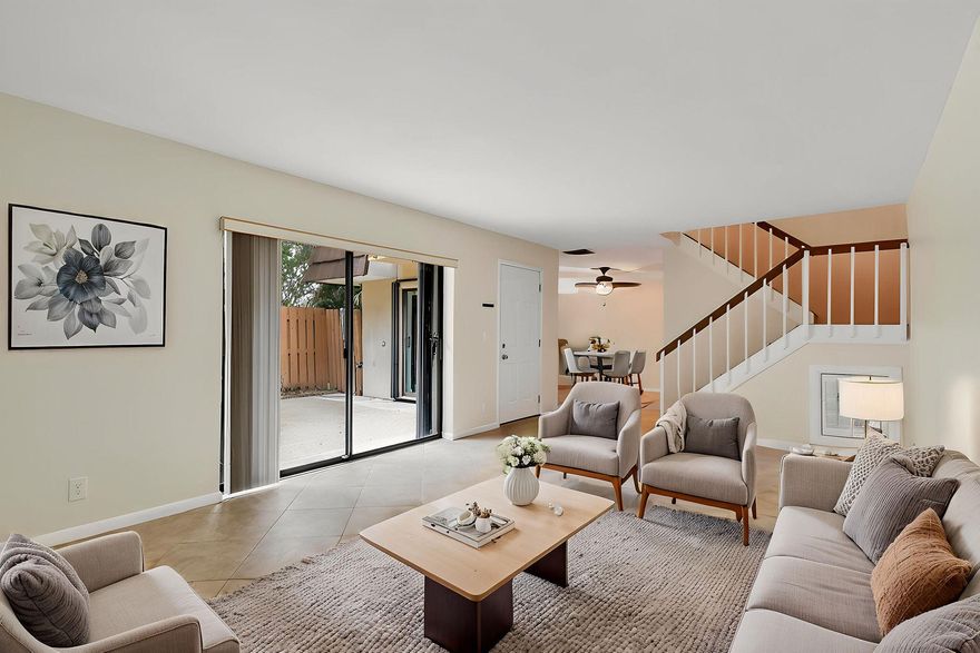 2BR/2.5BA townhouse in River Pines backing to preserve for rare privacy and a quiet, peaceful setting. 1,288 sq ft with a functional layout that lives larger than expected.  Updated showers and newer kitchen appliances. The kitchen is original and priced accordingly, allowing the buyer to update to their taste.  The Community offers 2 pools, tennis, pickleball, walking trails, a dock with a fishing pier, plus a kayak and paddleboard launch.  Located in a highly desirable area just minutes to beaches, marinas, and dining in Stuart and Port Salerno.  Ideal for primary or seasonal use. No rentals for the first 3 years of ownership per HOA.