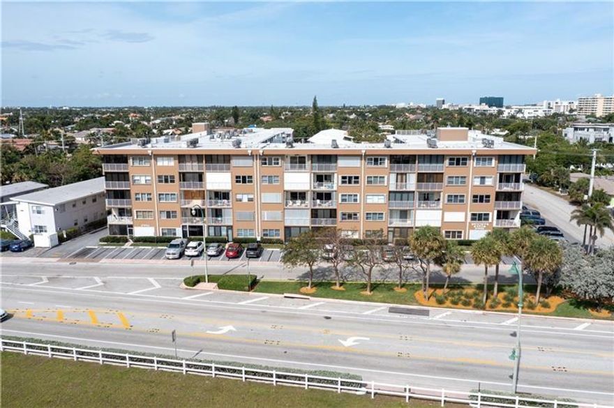 Location, Location, Location! One block from the quaint beach of Lauderdale-By-The-Sea. This spacious two bedroom 2 bath unit offers split floor plan, open updated kitchen and all impact windows. Private screened balcony with pool views. Community amenities include pool, gym, BBQ grills. Low monthly HOA! Top-rated Bayview Elementary school district. Walk to beach, restaurants, nightlife!