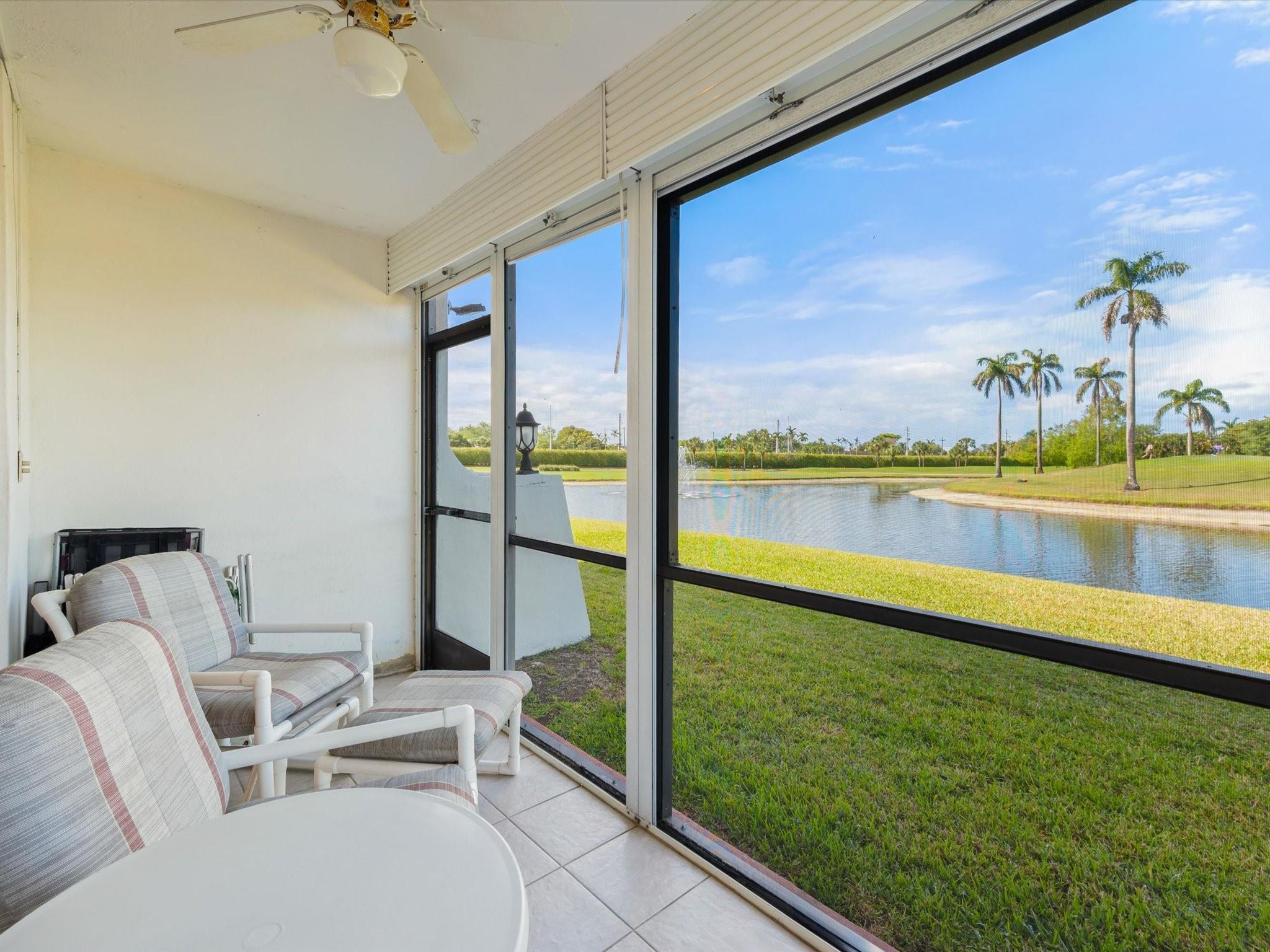 A condo has become available in Bldg 15 with AMAZING VIEWS! If you don't know Bldg 15 check it out! The unit is original so make it your dream home & walk just a few steps from front door to your car. Furnished & w/2 twin Murphy beds. If you don't know Hollybrook let me tell you. It is like being on vacation any time of the year. Start with resident golfers paying ONLY for cart on one of the BEST PGA Championship golf courses in S Florida plus a 2nd 18 hole Par 3. Recreation building for clubs, cards, fitness center, billiards & so much more! Restaurant on site! Play tennis, pickleball, shuffleboard & bocci ball on these beautful grounds. 7 HEATED swimming pools with BBQ areas. The Club House has shows, dances, Bingo & also much more. 2 gates w/guard on SITE! Bring your PET! Rec Lse PAID.