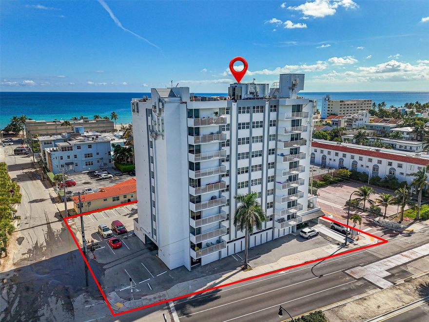 Location, location, location! Live moments from Hollywood Beach, the famous Boardwalk, and all the restaurants and entertainment. The unit needs a full renovation, making it perfect for buyers who want to customize their space. Features include hurricane-impact windows and sliding door and a small strip of ocean view. A great opportunity to design your dream beach haven. This unit is a complete renovation project. It needs new flooring, kitchen, bathrooms, A/C, water heater, and all appliances. Brand new washer and dryer on every floor. 5 apartments only per floor. Please take the full remodel into account when making your offer. Owner is very motivated and open to reasonable proposals. No rentals allowed. Building has new roof. VERY MOTIVATED SELLER
