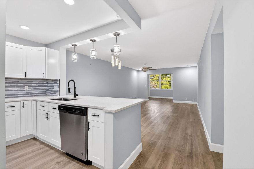Fully Renovated 2 Bedroom 2 Bath Condo. located in a 55+ Community. Minutes from the Beach. Community features include 2 pools, shuffle boards, Tennis Courts, Banquette Halls, Card Room, Fitness Center and so much more. Close to shopping and easy access to I-95