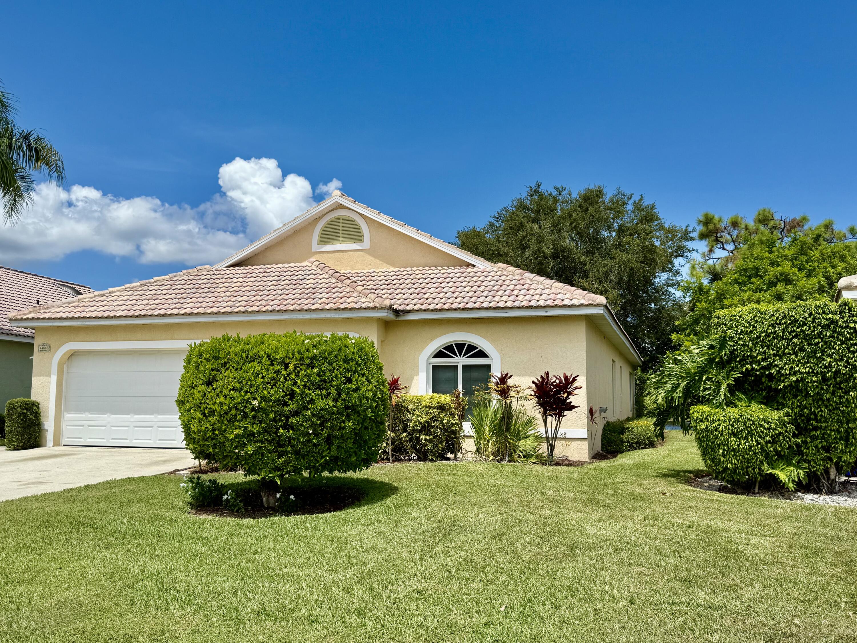 Partially furnished, spacious lakefront home in the gated community of Emerald Lakes. All new kitchen appliances. The proximity to almost everything in Martin County is so convenient as well as to Palm Beach County. This is a community for ALL ages that offers sidewalks, streetlights, a community pool/clubhouse, and pickleball. This 3/2/2 CBS home with a 2-car garage has impact windows throughout. The layout of the interior has 3 bedrooms with the master on one side with 2 closets, one being larger, and a bathroom with a separate shower and tub. The entire back porch was enclosed with impact windows and A/C and offers great lake views. The home lives very spaciously. Come and see.