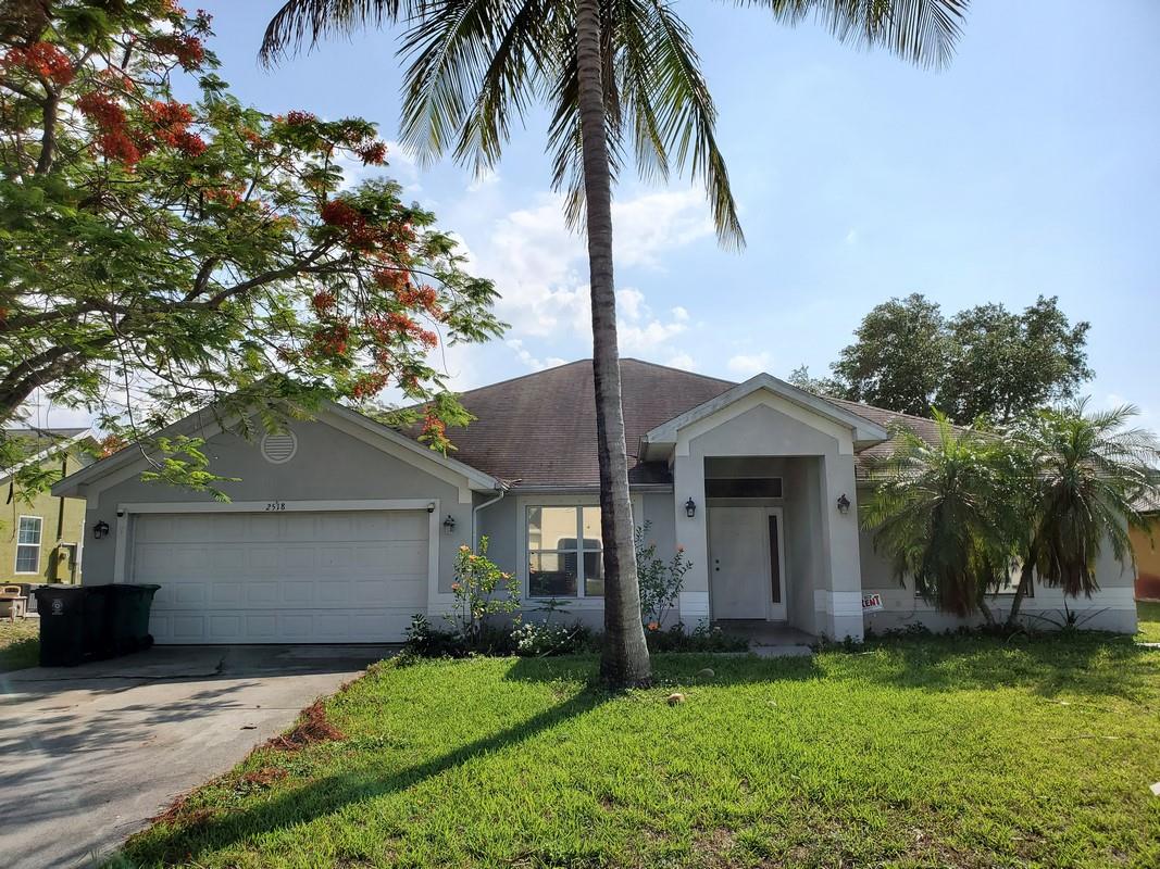 Hard to find 4 bedroom, 3 bathroom single detached home in Port St Lucie. This home features an attached two car garage. It has a backyard that will the kids to play their games and have fun. Enjoy the various functional areas of the home, kitchen and family room. There is a full pantry, walk in closets and bath tub. Privacy is the key for all occupants with 3 full bathrooms and 4 bedrooms. Pet friendly home, however, we do limit to two small pets.