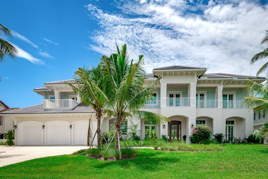 Incredible Brand New Waterfront Masterpiece at the Beach. Walk to the Beach and the famous Atlantic Avenue and all the best shopping one could imagine.  This Brand New Waterfront Masterpiece has over 10,000 square feet of perfection.  The most incredible outdoor area with Southern exposure, magnificent pool and spa and summer kitchen and putting green.  The dockage will accommodate 2 boats with 120 feet of waterfrontage for a boater's paradise.The open gourmet kitchen will astound you, it is a Chef's dream.  The garage has car lifts so you can accommodate 4 cars and a side garage door for a golf cart for you to cruise to the famous Atlantic Avenue hot spots and beach. Smart Home,  all impact glass, Whole House Generator. See document section for survey and floor plans.