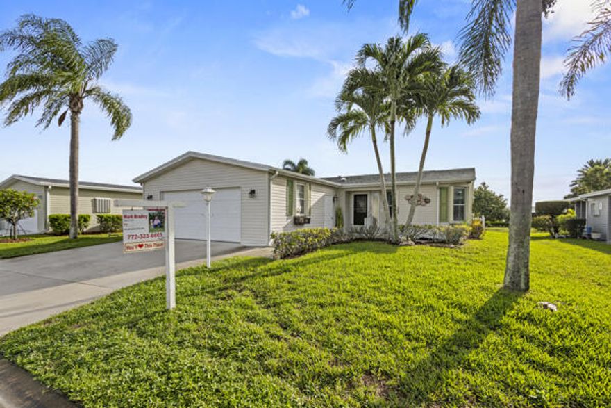 Looking for a three  bedroom two bathroom home on the water. Here it is. Over 1800 SF under Air. 40' enclosed Lanai on the back of home over looking the water . Amazing open floor plan. great for entertaining .Upgraded appliance in the chef dream kitchen. Lots of storage. Two car garage. Oversized rooms. formal dining room . High velocity impact shutters throughout. brand new roof and much more
Land Leased Property. 55 and older active community. Lot's of ammenities. 18 hole Golf Course. Open to public. Pickellball, Tennis Three Clubhouses with pools. Horseshoes, shuffleboard Excerise rooms and much more. 
RV AND BOAT STOARAGE ON SITE
FINANCING AVAILABLE IF NEEDED