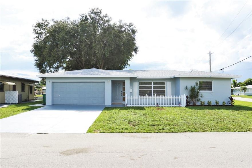 Beautiful completely remodeled open floor plan 4 Bedroom two bath with two car garage, corner house with a serene waterview. All New Samsung appliances with a new tankless water heater. Brand  New Roof May 2022, A/C 2017, All the fixtures are new in the house. Air conditioned laundry room. real Oak wood floor, custom made blinds throughout, and custom  made kitchen freshly painted inside and out. Panel Shutters. All age community.For showing call listing agent.
