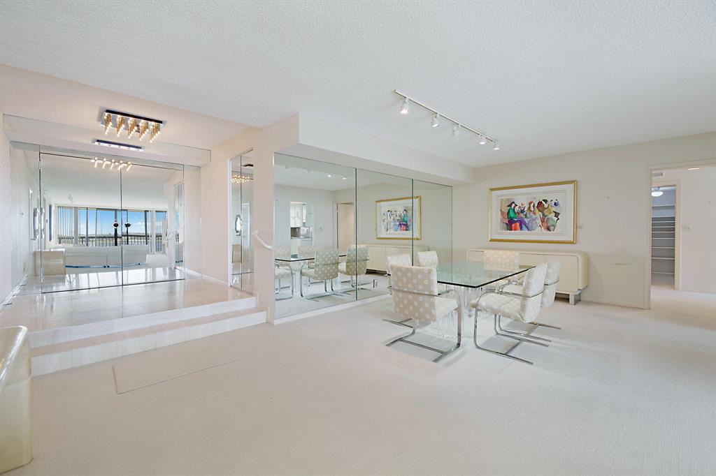 spectacular large condo 1700 sq ft. best view in building of downtown West Palm Beach and the Breakers Hotel on Palm Beach. Full service building with 24 hr. door person large pool with 4 person spa. Eat in kitchen w/ breakfast room. 300 sq ft. terrace that you can access from any room. There also a full gym and a large room for parties and business meetings. There is also a tennis court which can also be used for Pickle Ball.Mstr w/soaking tub & separate shower & two sinks. All appliances included and if wanted furniture stays or it will be taken out.