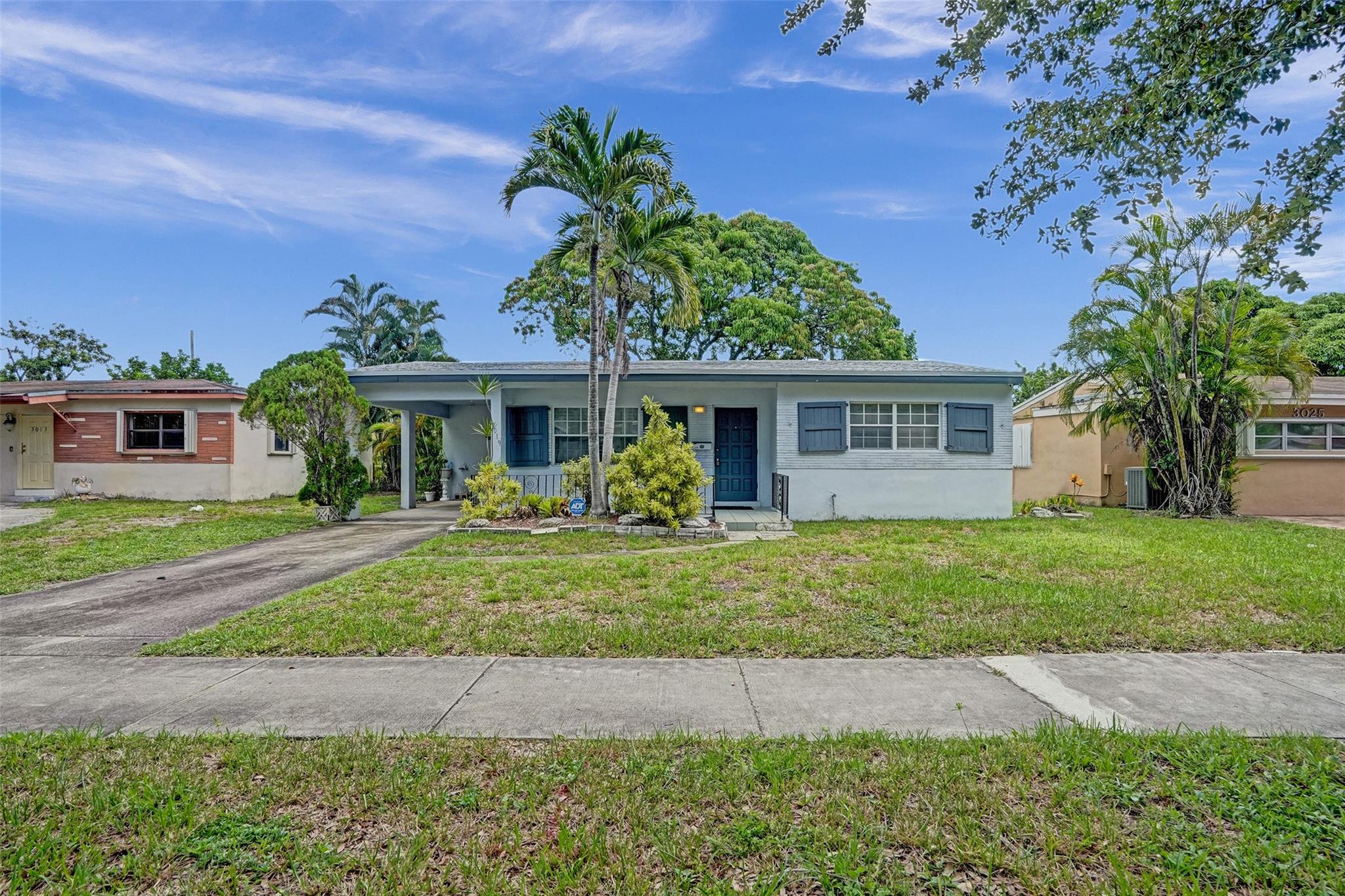 Welcome home to this charming 2 bed, 1 bath single-family in the heart of Miramar. Freshly painted interiors and an abundance of natural light give a bright and airy feel when stepping inside. The kitchen is in great shape and offers room for dining, while a versatile bonus room, ideal as a family room or home office, overlooks the spacious backyard. Sit back and relax on your private screened patio with your morning coffee and enjoy the lush landscaping. Roof only 2 years old. AC roughly 7 years old.