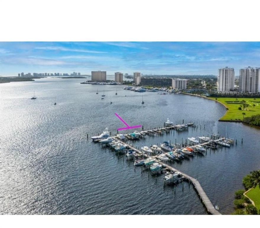 Bring your 80-foot vessel and toothbrush. Deep water slip. 

2022 Updated 2/2 DETACHED VILLA w/ relaxing private garden and slip with power & water. This light filled home features skylight above kitchen bar. Updated kitchen w one double sink for kitchen and single sink for bar w white cabinetry, glass backsplash, two-level high top granite counters & 2022 stainless appliances. The living area is open w 36x36 white porcelain tile throughout living area. The home has spacious master, w walk-in closets and en-suite bathroom & frameless glass shower. The 2nd guest bedroom w walk-in closet is updated. Guest bathroom is also updated. The property boasts impact windows and doors, storm shutters, and is move in ready! Twelve Oaks features clubhouse, 4 pools, tennis & pickleball courts, & marina. Association maintains landscaping, exterior painting, roof, wind insurance on property, basic cable & internet. Condo fees of $1109 monthly or $3327 quarterly for both property and slip includes/trash and electrical are paid by owner for both property and slip. Waterfront community w 24hr. manned guard gate. Wonderful North Palm Beach location, convenient to shopping and fine dining. 

Excluded all paintings, dock box on slip, ice maker & wine/beer cooler in kitchen and backyard furniture, tables & ornaments. Rental 3 months 2 x a year. Can rent immediately. Information deemed accurate but not guaranteed. All sizes and measurements are approximate.

Including fridge, range, microwave, dishwasher, washer, garburator, dryer and hot water tank. (all without warranty and sold as is)